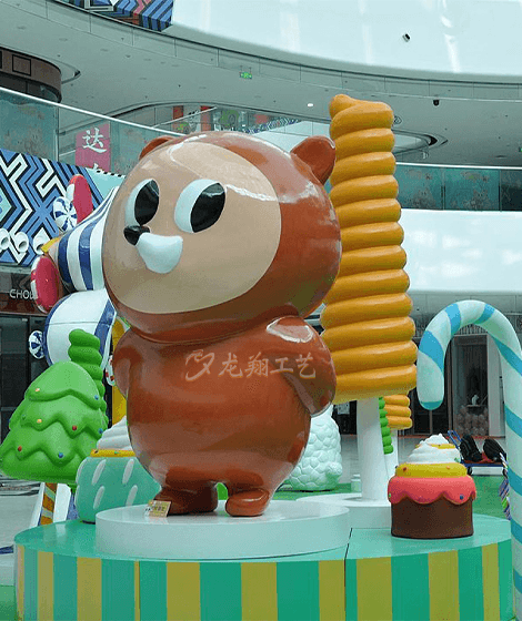 玻璃鋼雕塑后期的色彩問題如何處理？